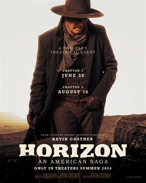 HORIZON: AN AMERICAN SAGA is a Western movie epic co-written and directed by and starring Costner. The first two movies are set for release in the summer …